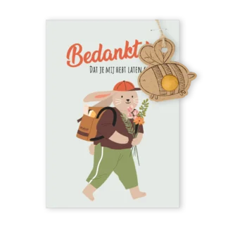 Bedankt! Dat je mij hebt laten groeien kaart