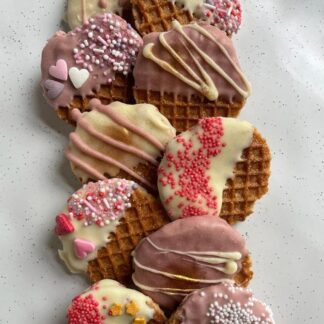 Babyshower stroopwafels 12 stuks